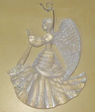 3 LOT: 2 BALLET GIRLS & 1 ANGEL ACRYLIC Christmas Tree Ornaments 5" x 2.5"