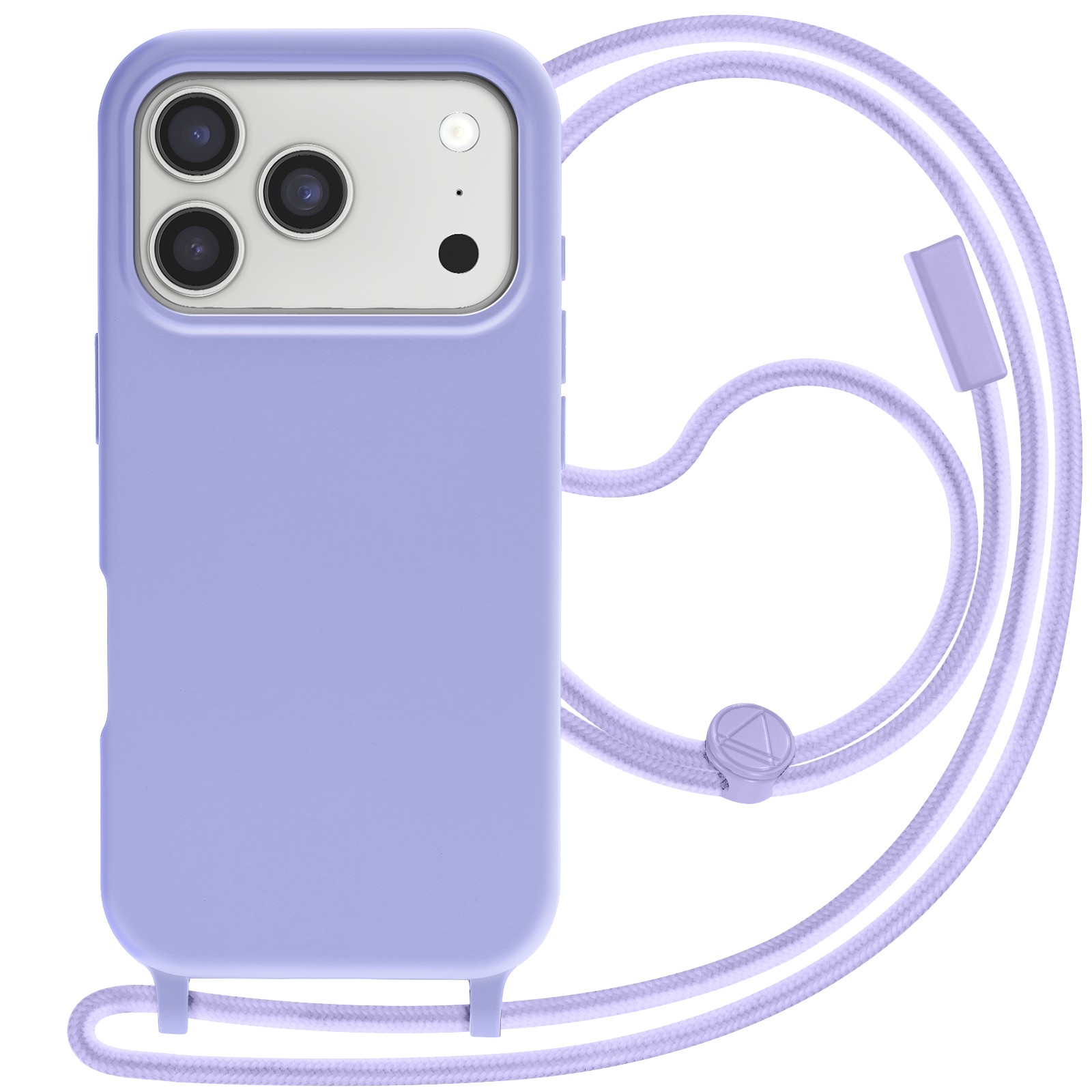 Coque iPhone 17 Pro antichoc sangle lavande pour éviter les chutes de téléphone