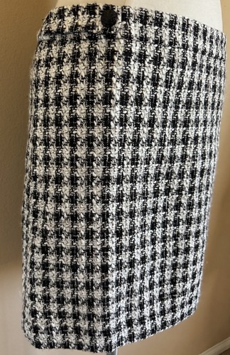 White House Black Market WHBM Hahnentritt Stiefel Minirock Größe 8 - Bild 7 von 10