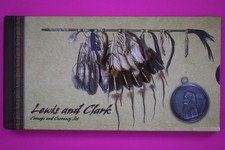 2004 Lewis & Clark Coinage & Currency Set Silver Dollar Stamps Note COA 9032