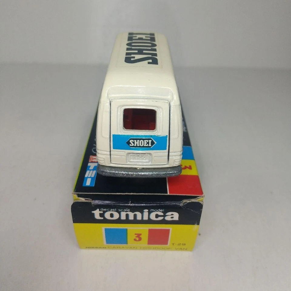 TOMY Tomica Nissan Caravan High Roof Van Figure Black Box Made in Japan - Image 4 of 4