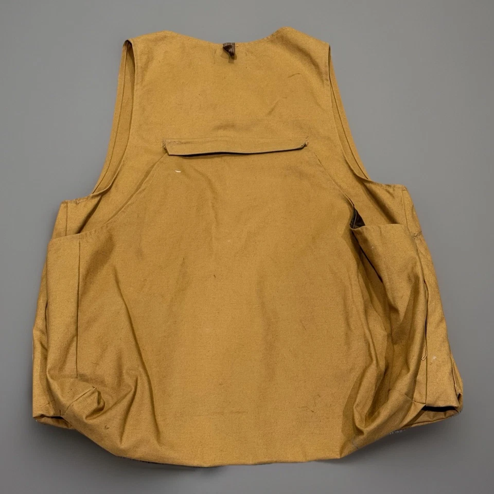 Vintage Rattlers XL Hunt Vest Canvas Khaki Fowl Hunt Vest 1980s-1990s Back Pouch - Image 3 of 3