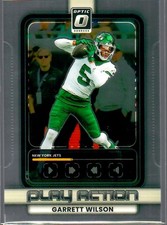 2025 Donruss Optic Football Play Action Insert Garrett Wilson #2 Jets