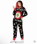 TIPSY ELVES Drinking Game Jumpsuit PJs One Piece Party Balls Not Included Sz L