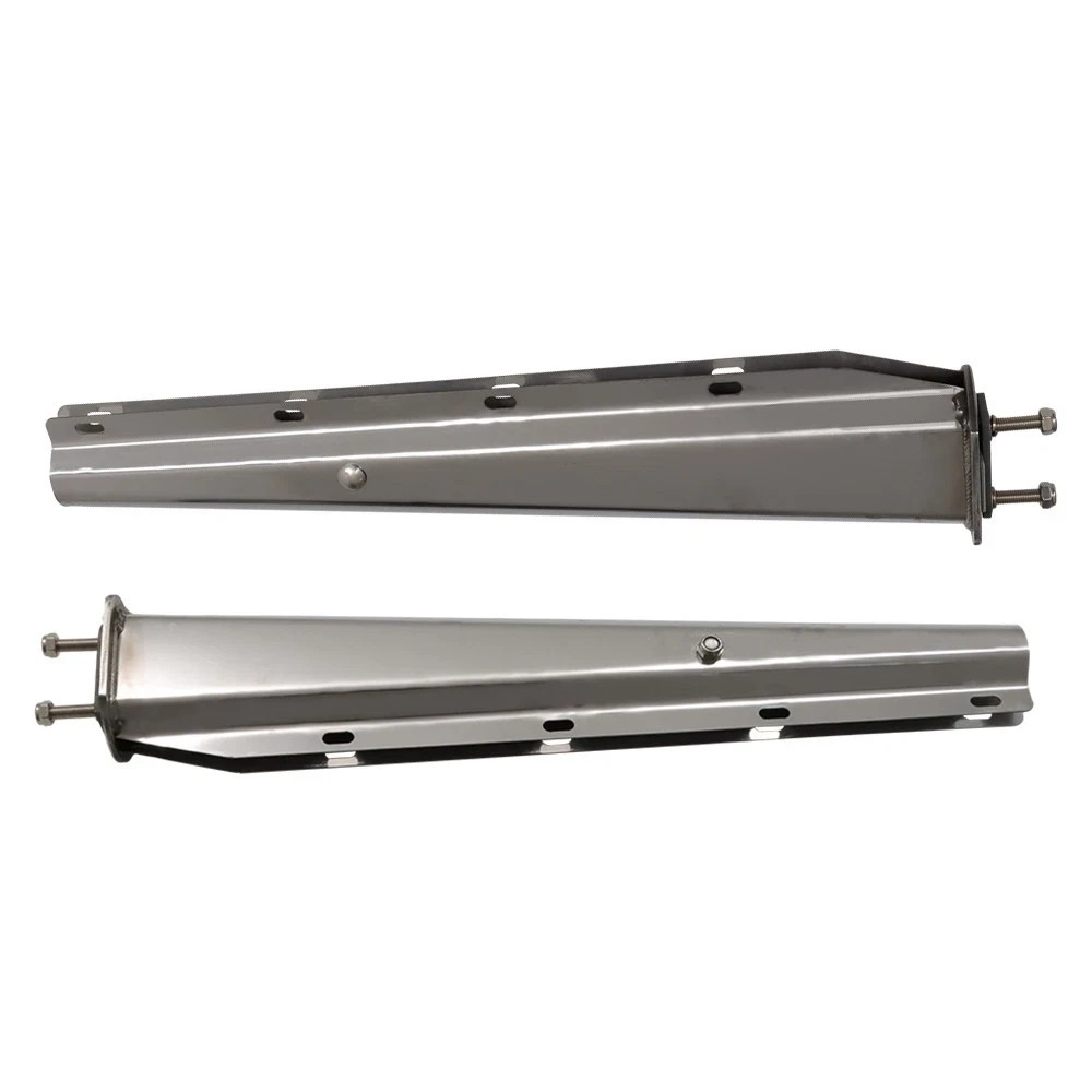 Stainless Steel Straight Mud Flap Hanger 2 1/2 Bolt Semi Truck Tapered