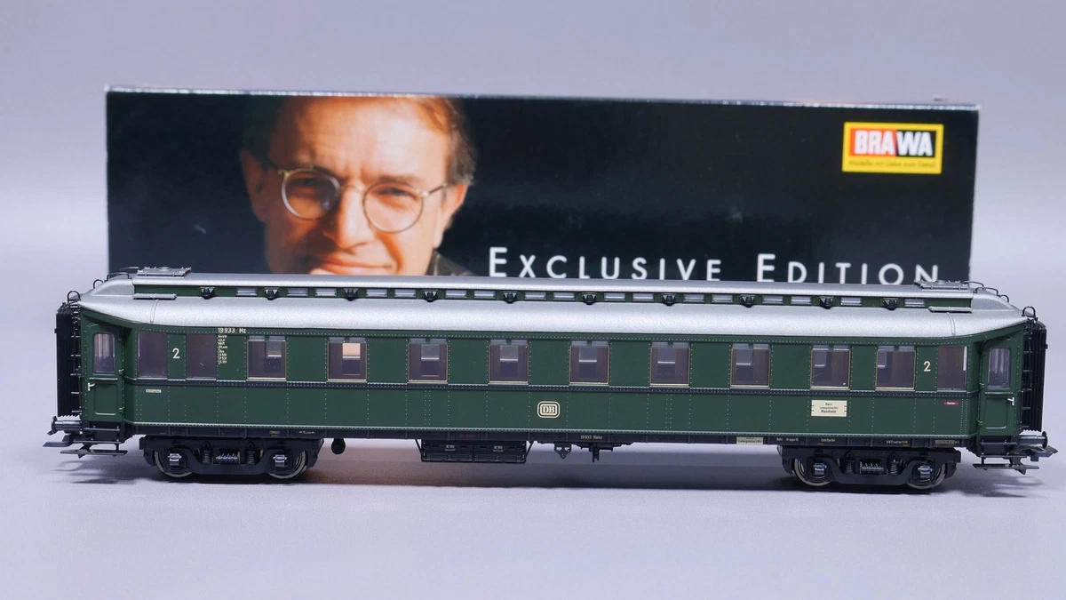 H0 DC Brawa 2448 Preußischer D-Zug-Wagen 2. Kl. B4üw 19 993 Mz DB OVP #ST_743