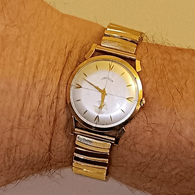 LORD ELGIN - WATCH SHOCKMASTER VINTAGE 14K GOLD FILLED 1950'S