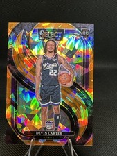 2024-25 Select PREMIER ORANGE CRACKED ICE PRIZM #D /275 Devin Carter RC Kings