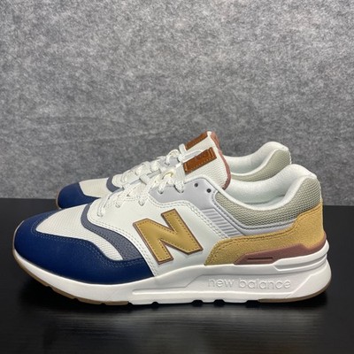 New Balance 997H V1 Sneakers Men s 8.5 D EU 42 Navy White Tan Shoes CM997HZG