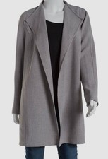 Kasper Women's Gray Draped Open-Front Jacket Size S