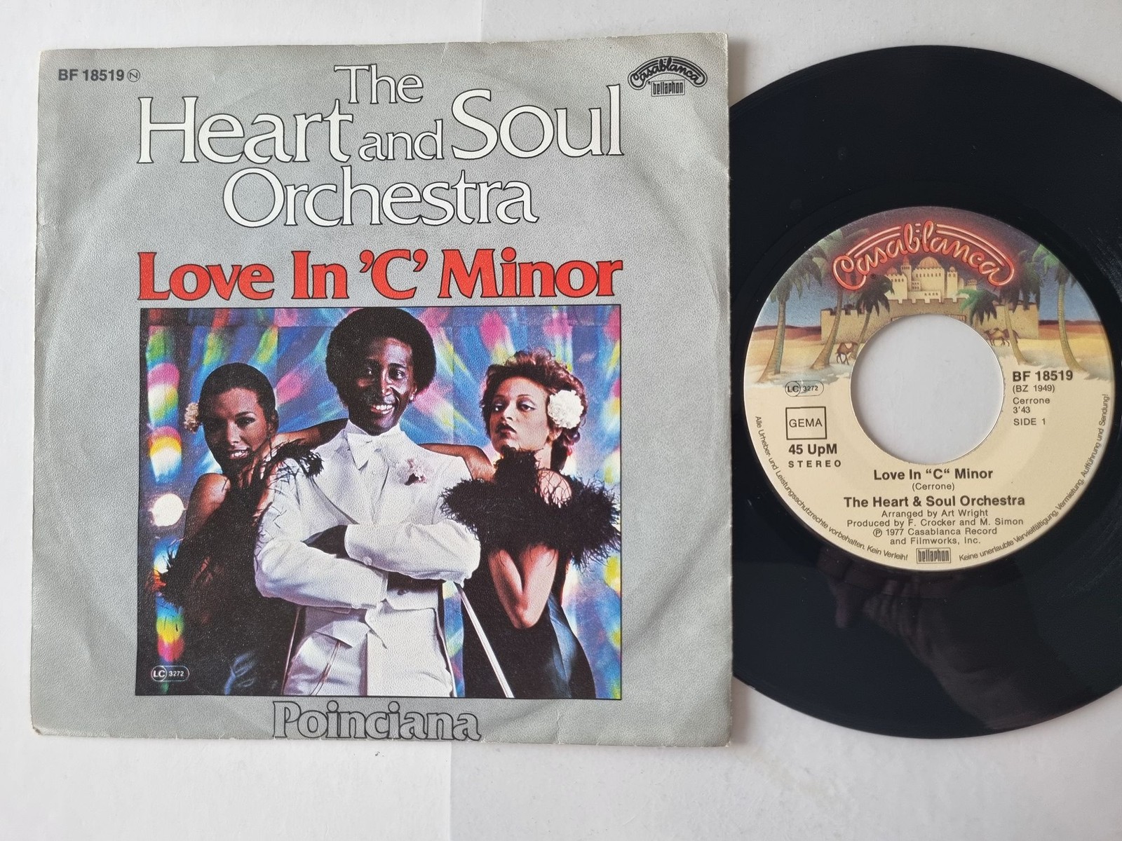 The Heart And Soul Orchestra/ Frankie Crocker - Love In 'C' Minor 7'' Vinyl
