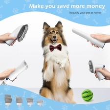 Dog Grooming Vacuum Kit with 5 Tools  FREE SHIPPING 