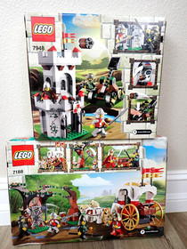 2 EW LEGO CASTLE KINGDOMS KINGS CARRIAGE AMBUSH 7188 OUTPOST ATTACK 7948 KNIGHT 