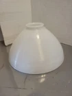 Vintage 9 7/8" Waffle Diffuser Torchiere Milk Glass Lamp Shade 2.75" Fitter