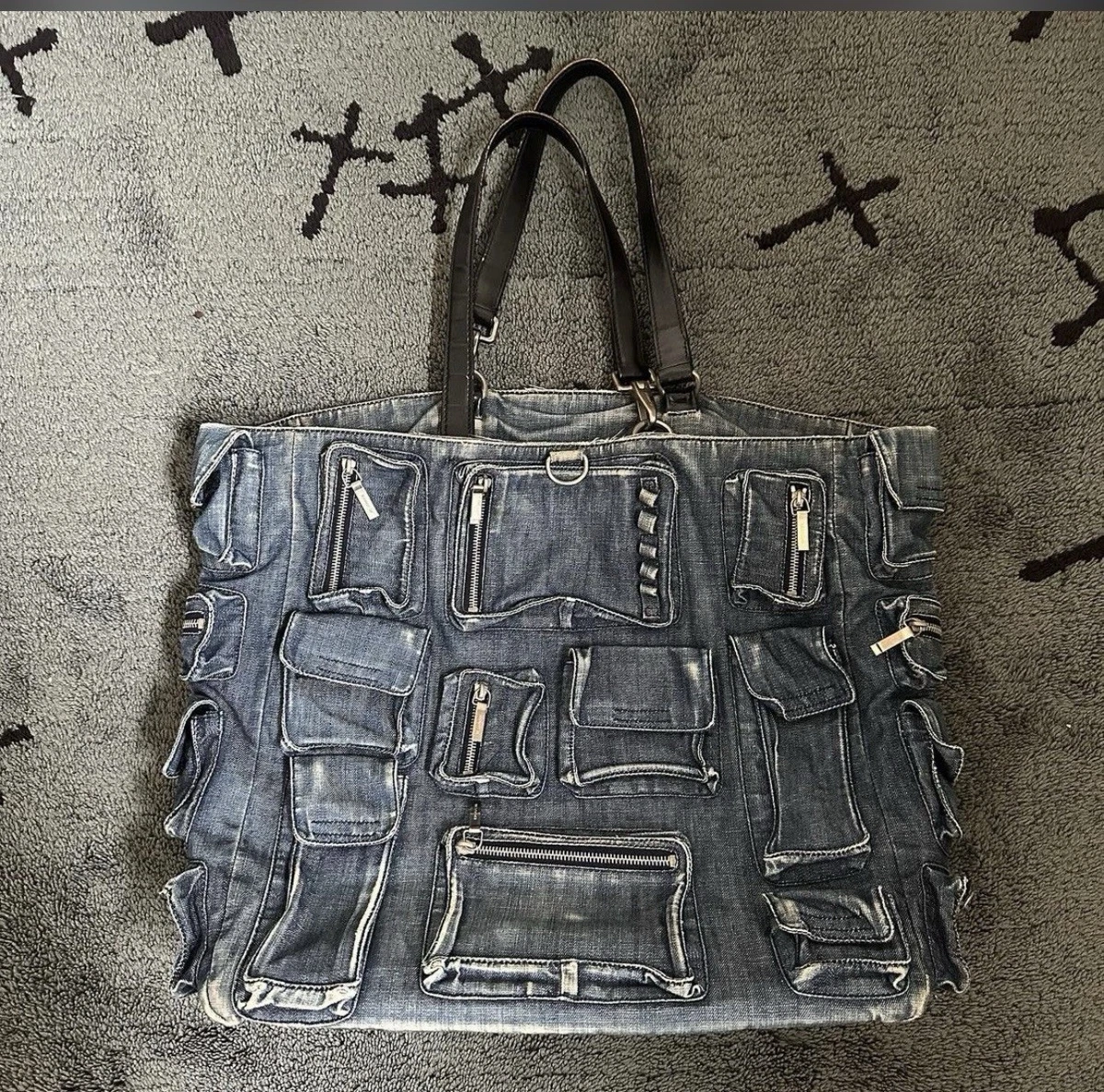 Archive Jil Sander Spring 2003 Denim Cargo Bag Vintage RARE | eBay