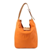 HERMES PHW Virevolte 24 Shoulder Bag Swift Leather Orange