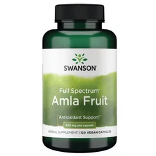 Swanson Full Spectrum Amla Fruit (Indian Gooseberry) 500 mg 120 Capsules