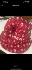 Scream Movie Promotional Red Quilted Bucket Hat Ghostface Pattern