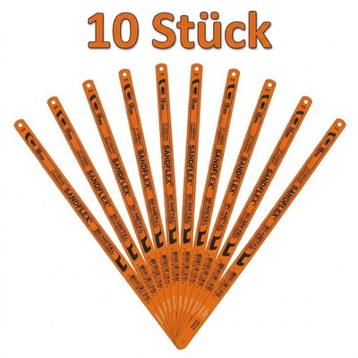 10x Bahco Sandflex Bi-Metall Sägeblätter 300mm 18 TPI 3906-300-18 Profi-Qualität