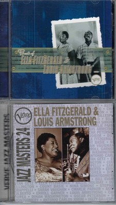Ella Fitzgerald & Louis Armstrong 2-CD lot (Best of, Jazz Masters 24)