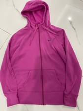 Nike therma fit women  s pink full zip hoodie