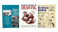 Vintage ART BOOK LOT: How to Get Started Drawing Printed 1972-1993 