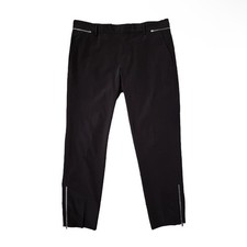 PRADA Men's Black Pants with Zipper Bottom Size 50 / 34
