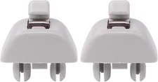 2006-2019 Audi A6 A7 A8 S6 S7 S8 Passat Gray Interior Sun Visor Clip Bracket 2pc