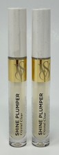 2 NEW VICTORIA'S SECRET CRYSTAL CLEAR SHINE PLUMPER LIP GLOSS BALM WAND