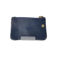 GANZO Coin Case Men Navy Blue Wallet