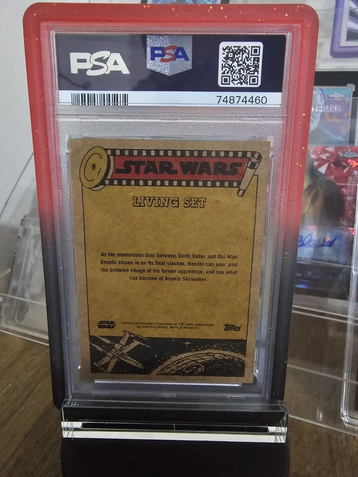 Topps Star Wars Living Set Vader Hayden Christensen On Card Auto PSA 9 AUTO 10 - Image 2 of 3