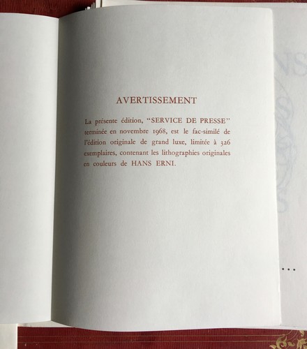 PAUL VALÉRY, ERNI — RÉFLEXIONS SIMPLES SUR LE CORPS — FAC-SIMILE SP — EAD — 1968 - Picture 5 of 12