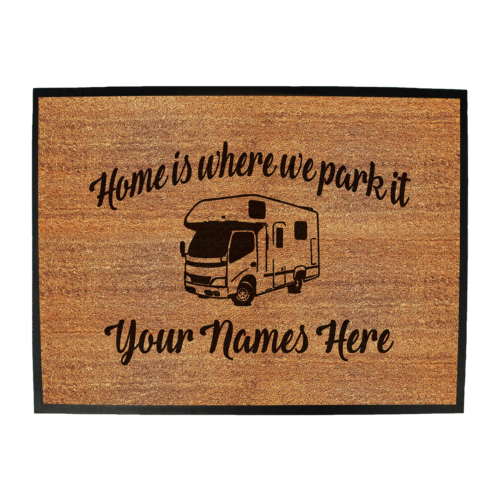 Personalised CARAVAN Christmas Gifts DOORMAT Funny Doormats Door Mat Home Gift - Picture 11 of 13