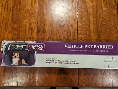 NIB Heart to Tail Universal Vehicle Pet Barrier 25952 New in Box