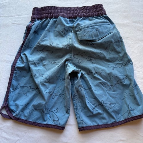 Hanna Andersson Boys Swim Shorts With Shark Print 110 Cm / US 5 Elastic Waist - Picture 5 of 5