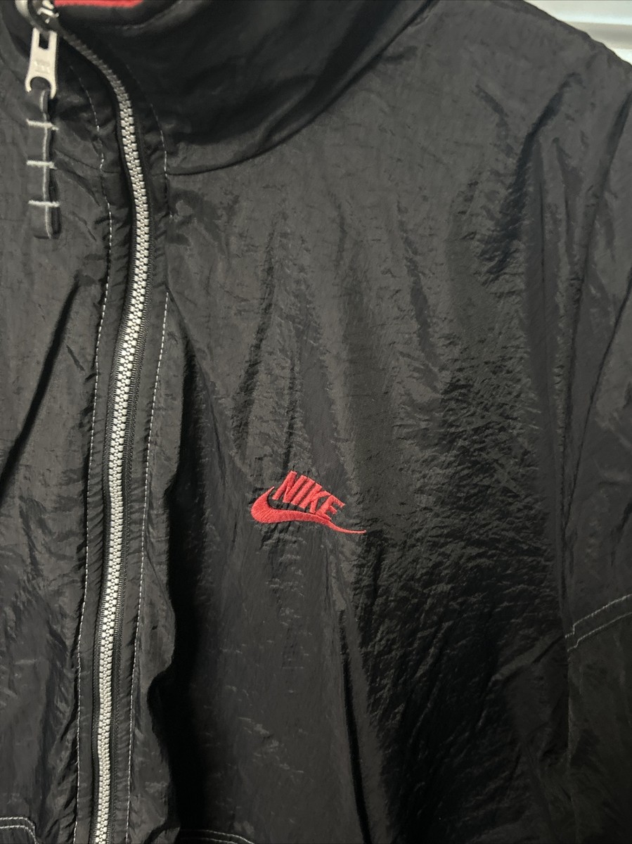 Y2K NIKE jacket ジャージ　Black RED cross Y2K NIKE jacket ジャージ Black RED cross（バイカラー】NIKE