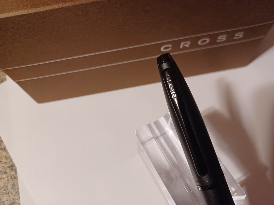 Cross Calais Ballpoint Pen In Matte Green Lacquer With Black Trim - Pens - View #3