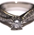 GIA 14k yellow gold 1.27ct round diamond engagement ring 4.4g estate womens rare — photo 2