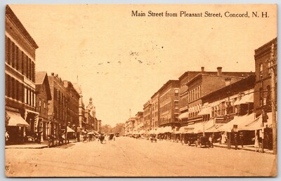 Main Street from Pleasant Street Concord New Hampshire N. H. Florence Russell