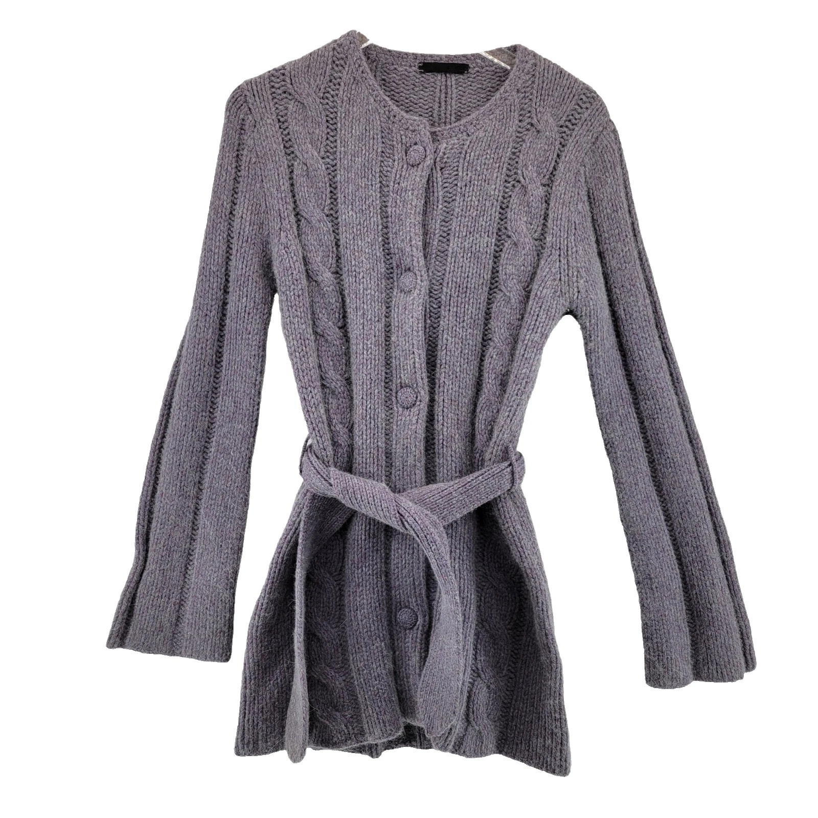 Angora Cardigan Solid Sweaters for Women