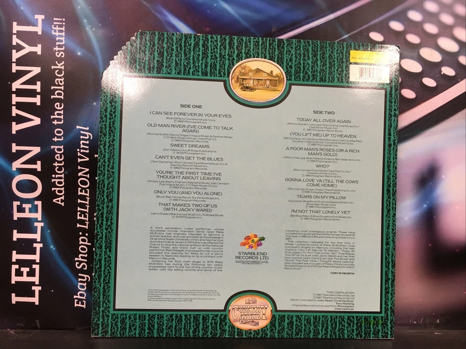 The Very Best Of Reba McEntire LP Album Vinyl Record CST032 Country 70s 80s - Image 2 of 4