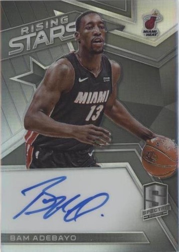 2017-18 PANINI NOIR BAM ADEBAYO RPA ROOKIE PATCH AUTOGRAPH RC AUTO