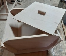 MAIDDA CON COPERCHIO.Maida Maia Contenitore Vasca Per Impastare FAGGIO MASSELLO 