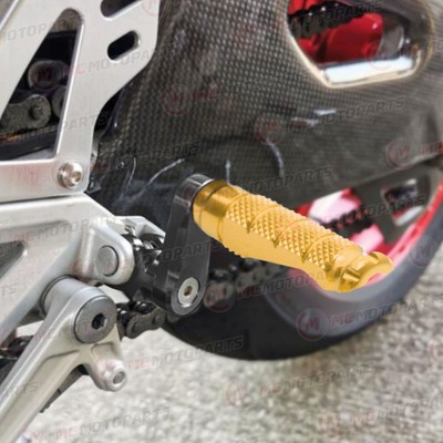GOLD MCCP 40mm Extension Front Footpegs For Buell XB9SX City Cross 2003+