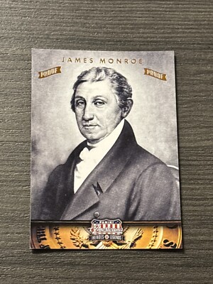 2012 Panini Americana Heroes & Legends Bronze Proof /100 James Monroe #5