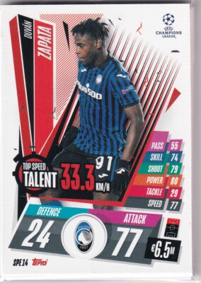 Topps Match Attax Champions League 20/21 Top Speed Talent SPE14 Duvan Zapata