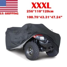 XXXL Black  ATV Quad Bike Cover For Honda Rancher 350 400 420 4x4 ES