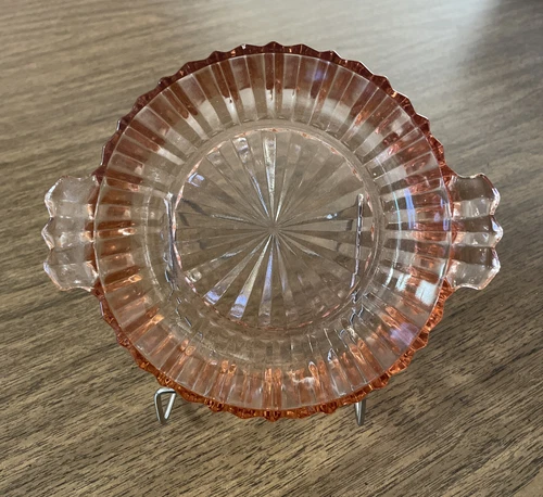 Vintage Pink Depression Glass 5 1/4" Bowl