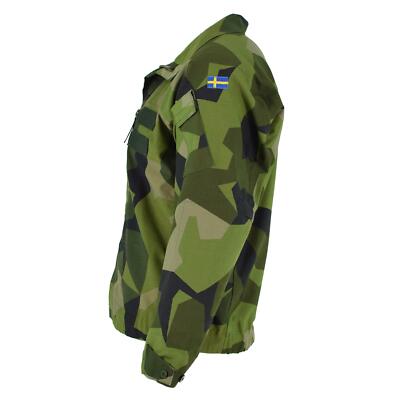 Original Swedish army M90 jacket splinter camouflage field combat