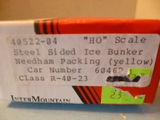 INTERMOUNTAIN RAILWAY CO. HO BUILT STEEL SIDED ICE BUNKER NEEDHAM PACKING